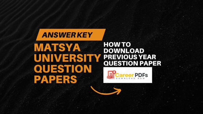 Matsya University Question Papers