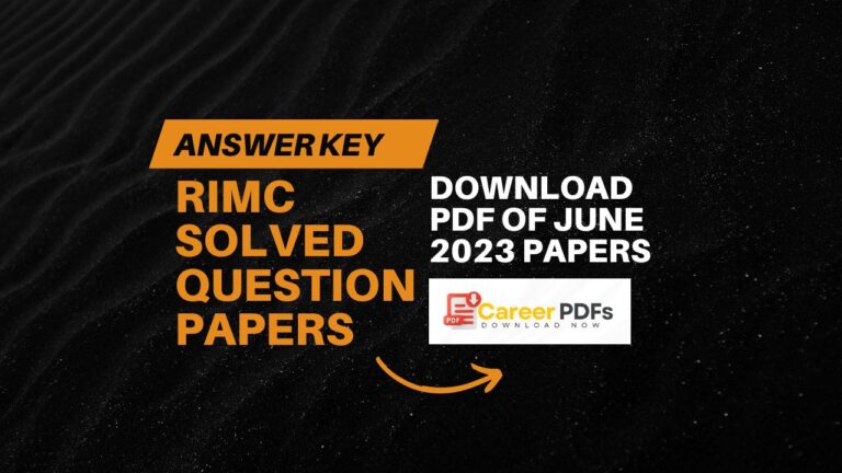 RIMC Solved Question Papers Download PDF JUNE 2023