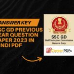 SSC GD Previous Year Question Paper 2023 in Hindi PDF