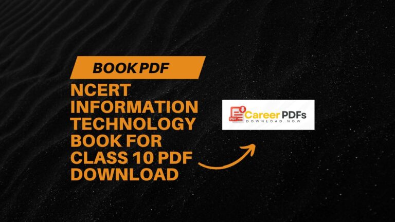 NCERT Information Technology Book for Class 10 PDF Download